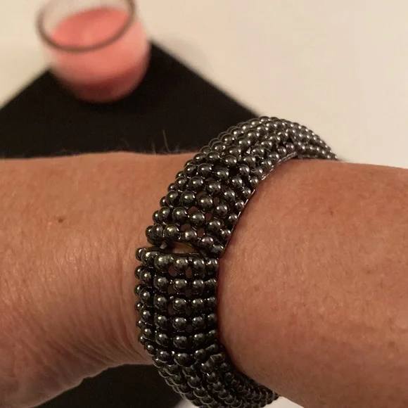 Black stone bracelets Galore and ring - Picture 6 of 8